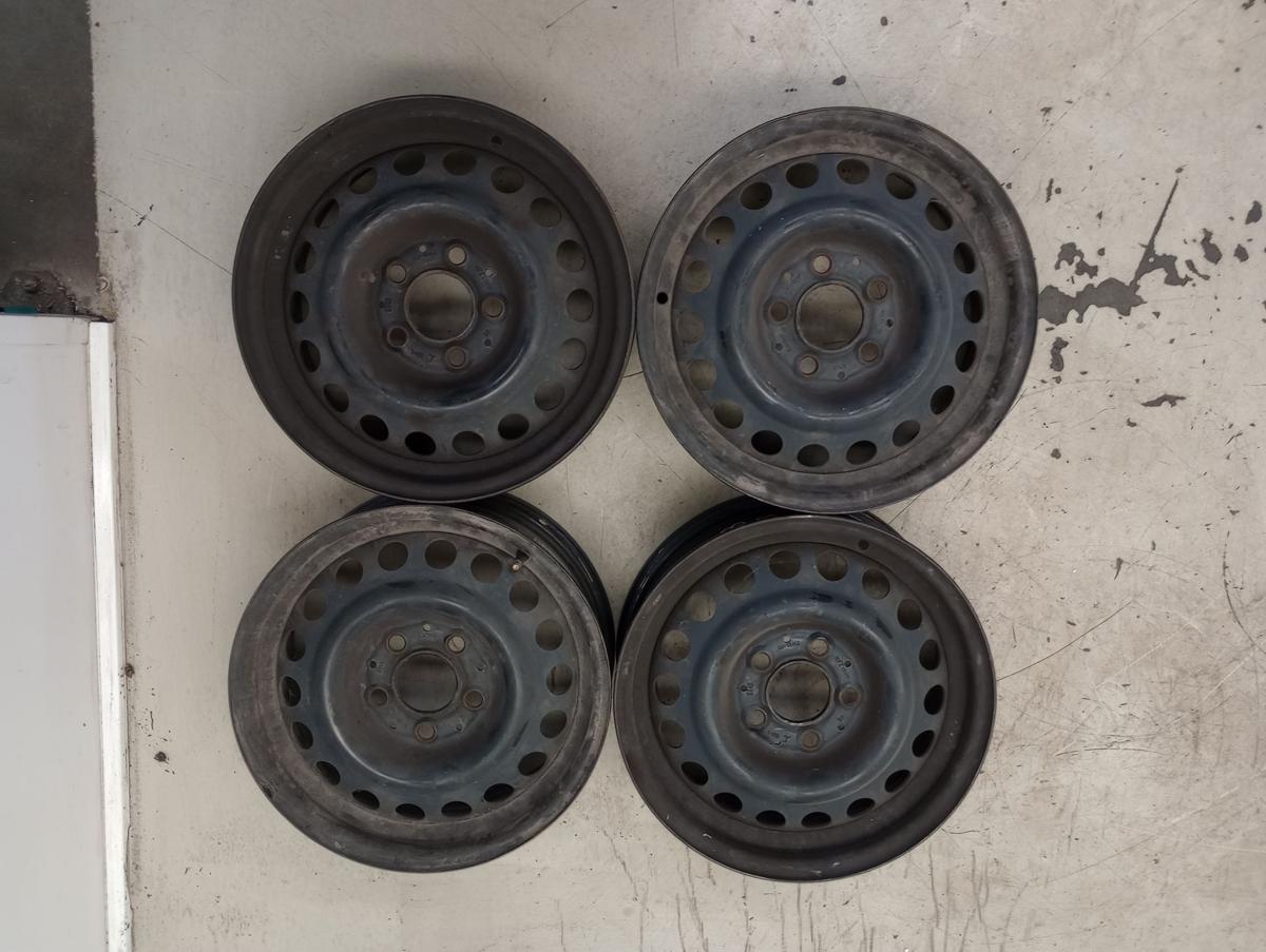 DAIMLERCHRYSLER A 140 (168) Baujahr: 1997-2004, original Stahlfelgensatz, 6 x 15 ET48, Gebrauchsspuren